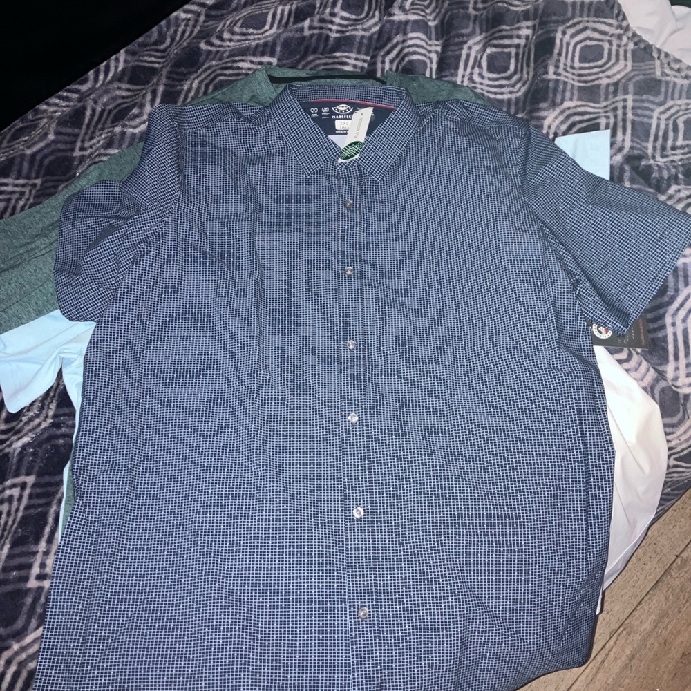 Men's Blue Checkered Shirt